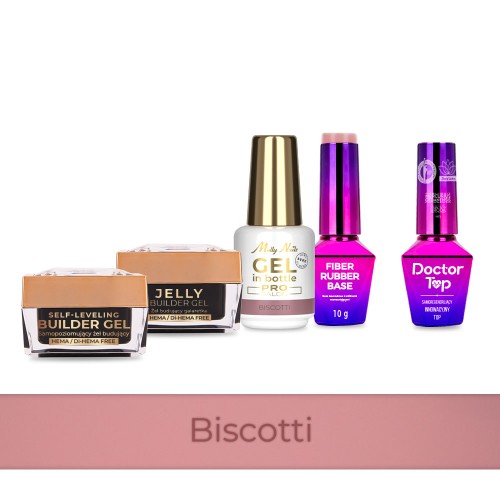 4+1 Biscotti 2 żele budujące 15g Gel in Bottle Fiber Rubber Base i Doctor Top 10g.jpg