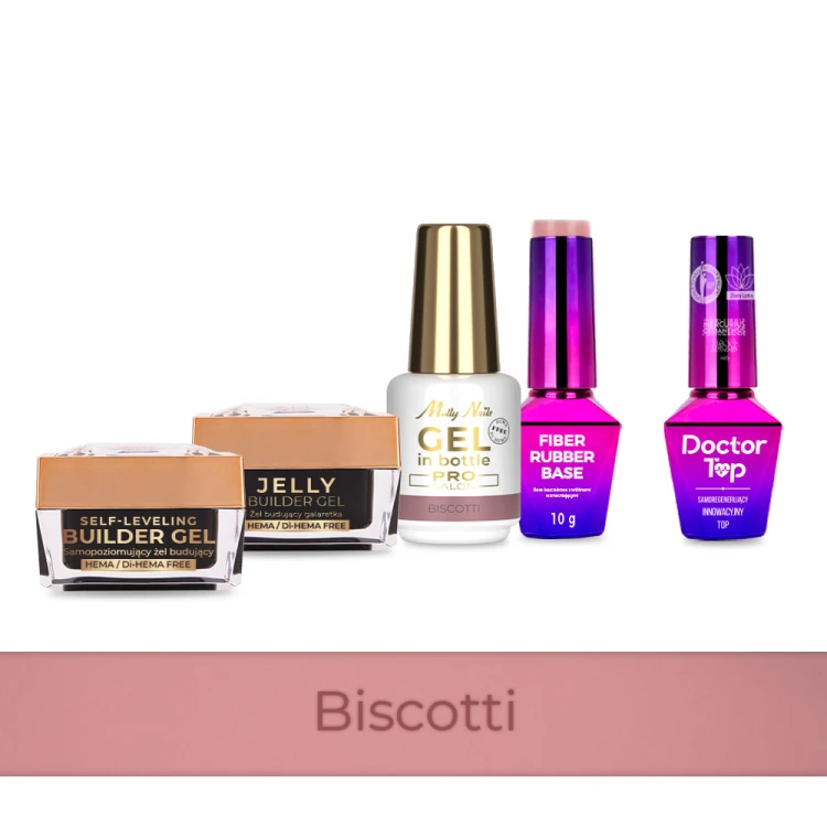 4+1 Biscotti 2 żele budujące 15g Gel in Bottle Fiber Rubber Base i Doctor Top 10g.jpg
