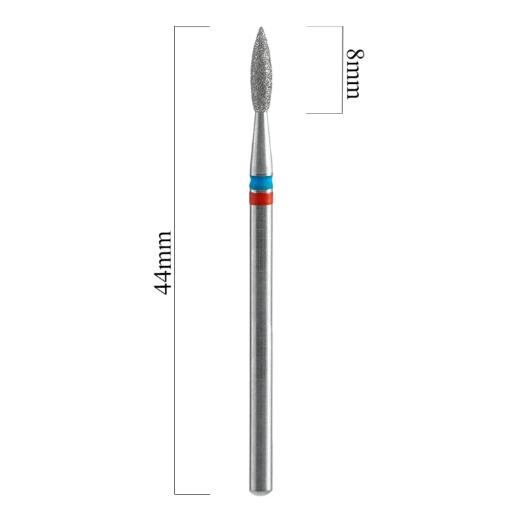 Frez diamentowy DUO płomień ostry czerwono-niebieski Staleks Expert 2,1 8mm 3.jpg