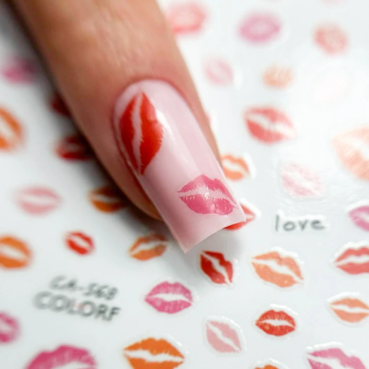Naklejki do paznokci cienkie samoprzylepne walentynkowe CA-568 Molly Nails 4.jpg