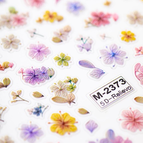 Naklejki do paznokci 5D samoprzylepne kwiaty M-2373 Molly Nails 2.jpg