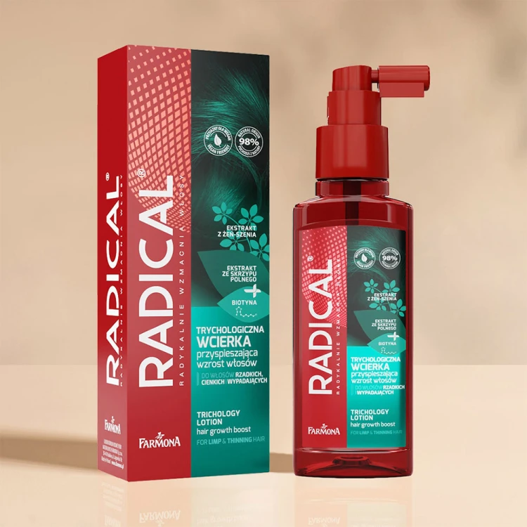 Wcierka trychologiczna przyspieszająca wzrost włosów Farmona Radical 100 ml 2.jpg