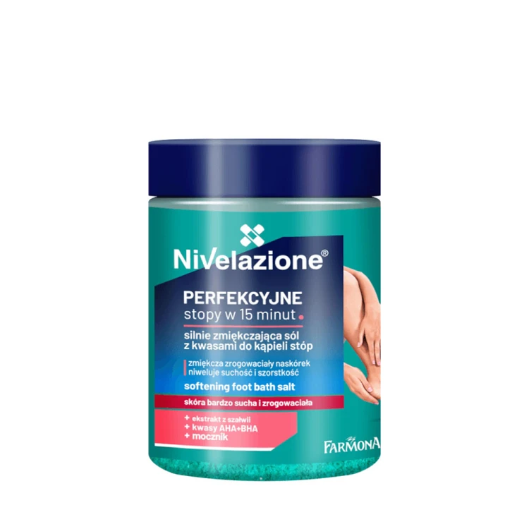 Sól do kąpieli stóp silnie zmiękczająca z kwasami Farmona Nivelazione 350 g 1.jpg