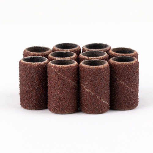Kapturki do manicure i pedicure mandrele nakładki ścierne cylinder 6mm gradacja #120 AlleMed brązowe 10 szt (1).jpg