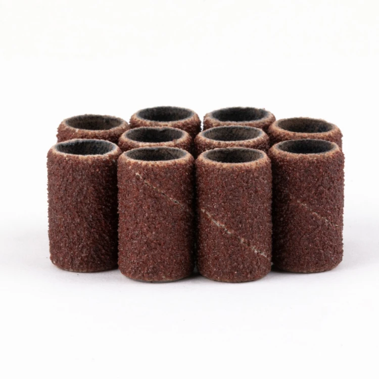 Kapturki do manicure i pedicure mandrele nakładki ścierne cylinder 6mm gradacja #120 AlleMed brązowe 10 szt (1).jpg