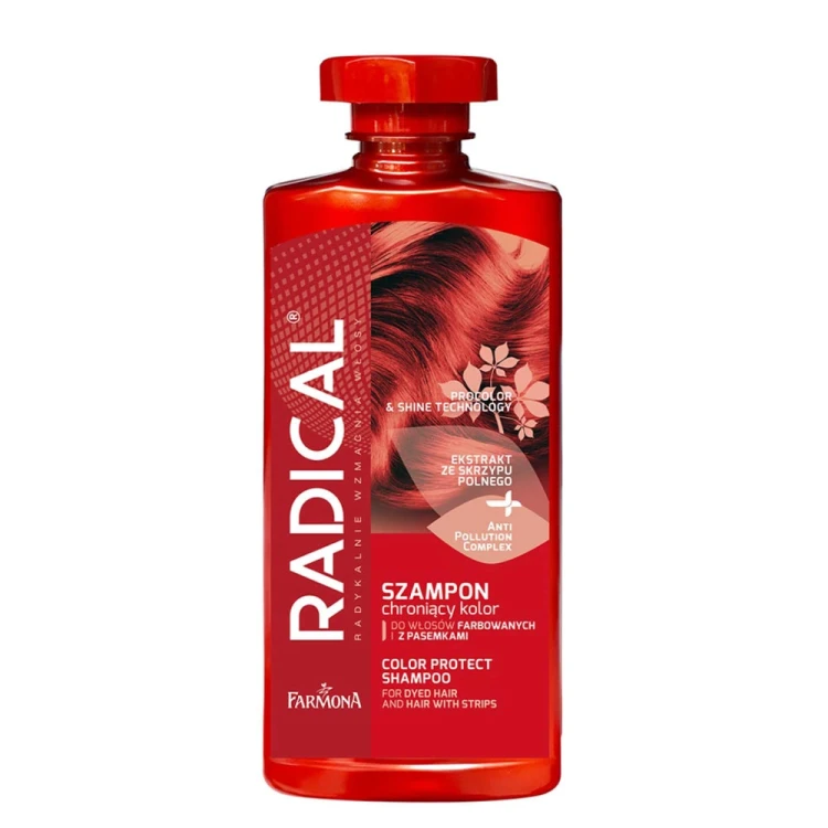 Szampon chroniący kolor do włosów farbowanych i z pasemkami Radical 400ml 1.jpg