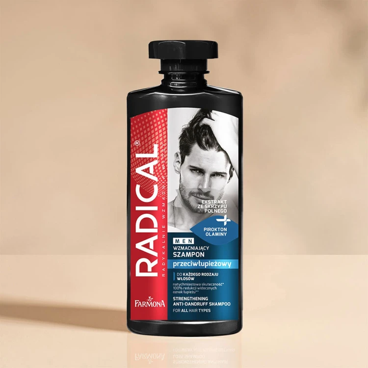 Wzmacniający szampon przeciwłupieżowyMen Radical 400ml 2.jpg