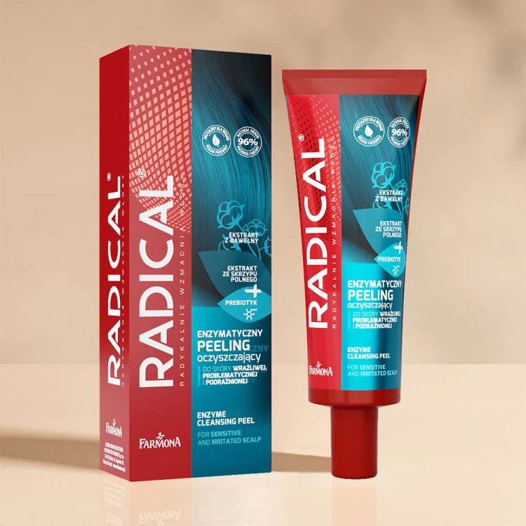 Enzymatyczny peeling oczyszczający do skóry wrażliwej problematycznej i podrażnionej Radical 75ml 2.jpg