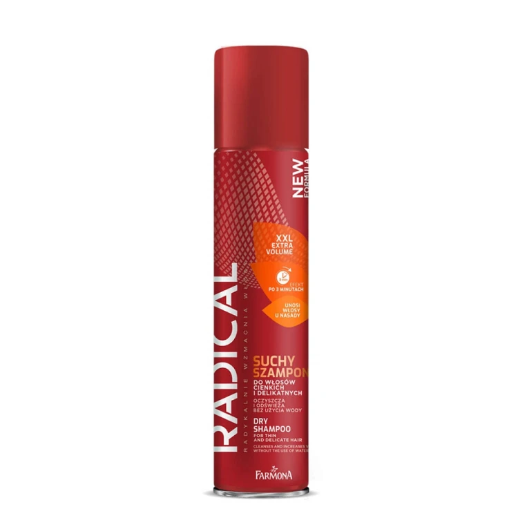 Mega Objętość Suchy szampon do włosów cienkich i delikatnych Radical 180ml 1.jpg