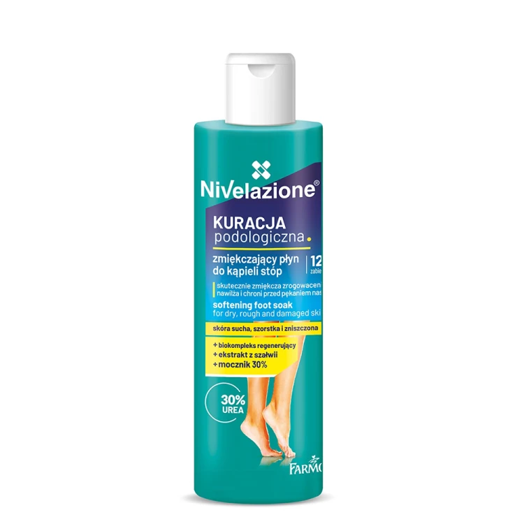 Zmiękczający płyn do kąpieli stóp z mocznikiem Nivelazione 170ml 1.jpg
