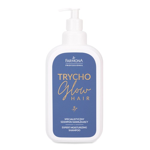 Specjalistyczny szampon nawilżający włosy Farmona Trycho Glow Hair 900 ml.jpg