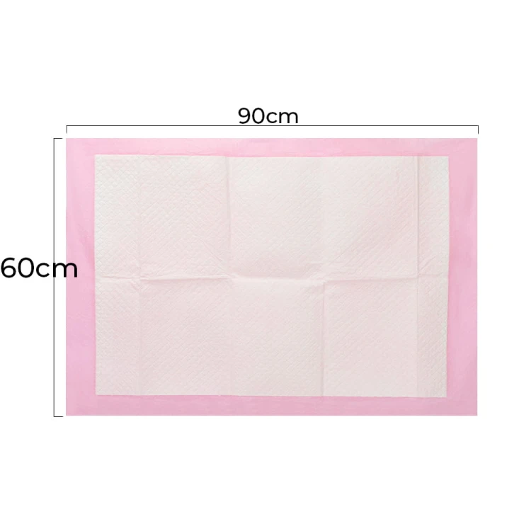 Podkłady mata maty chłonne dla psa nauka sikania higiena czystość AlleMed 50 szt. 60x90 cm różowe (3).jpg
