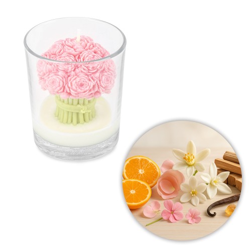 Świeca zapachowa z wosku sojowego ScentLoop Bukiet piwonii Paris 210g 1.jpg