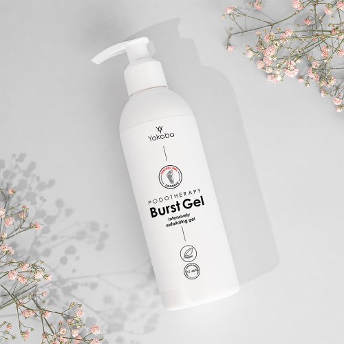 Keratolityk preparat żelowy do zmiękczania i usuwania zrogowaceń Yokaba Podotherapy Burst Intensively Exfoliating Gel 250 ml (2).jpg