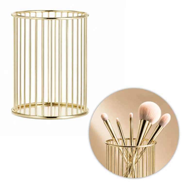 Stojak organizer pojemnik na pędzelki gold Nr 6 1.jpg