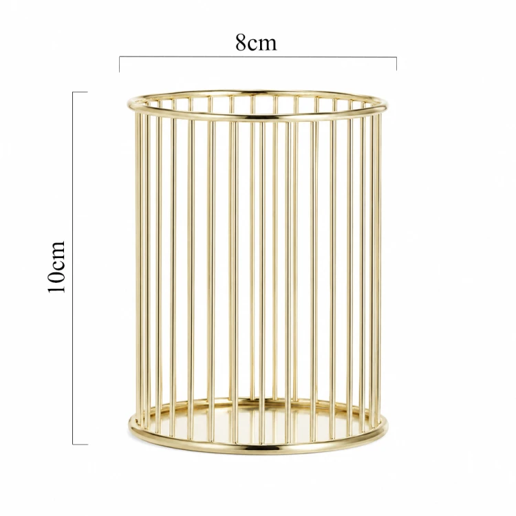 Stojak organizer pojemnik na pędzelki gold Nr 6 4.jpg