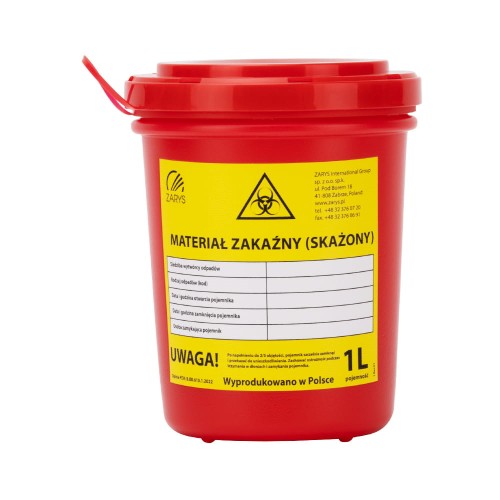 Pojemnik pudełko na odpady medyczne czerwony 1L (1).jpg