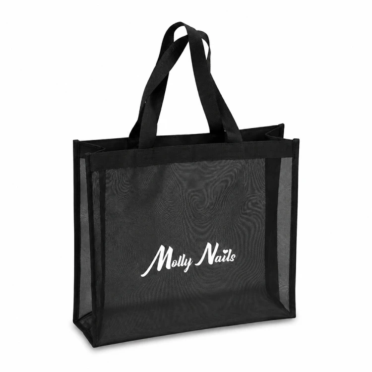 Torba lunchowa materiałowa czarna MollyNails 1.jpg