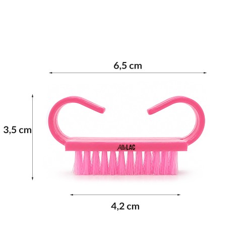 Szczoteczka do manicure i pyłu mała AlleLac różowa 100szt 2.jpg