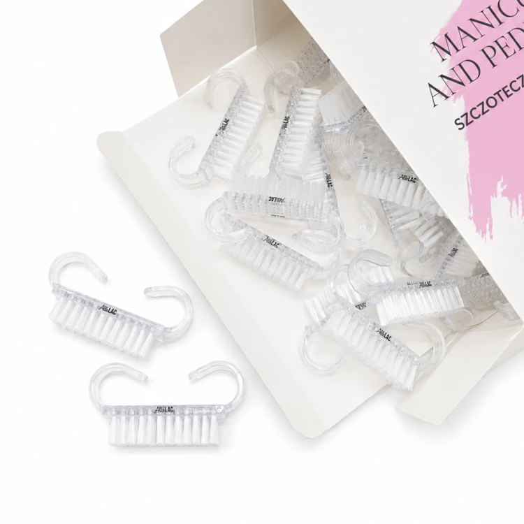 Szczoteczka do manicure i pyłu mała AlleLac przezroczysta 100szt 4.jpg