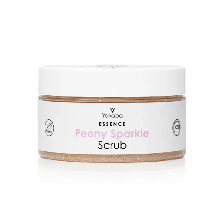 Peeling z rozświetlającymi drobinkami Peony Sparkle Scrub Yokaba 1.jpg