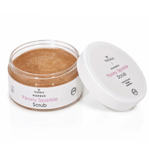 Peeling z rozświetlającymi drobinkami Peony Sparkle Scrub Yokaba 2.jpg