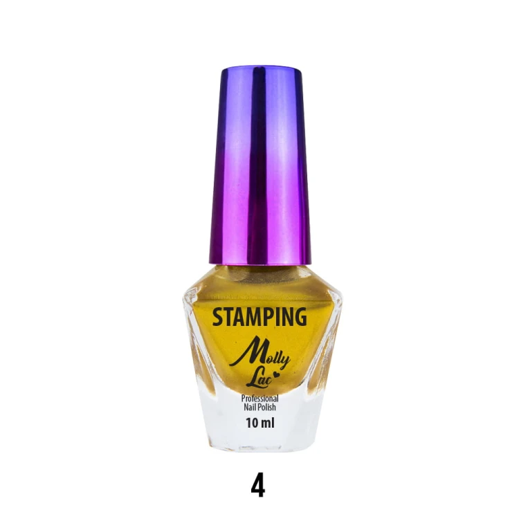 Lakier do stempli i stampingu MollyLac 10 ml Złoty Nr 4 (5).jpg