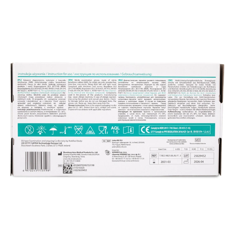 Rękawiczki nitrylowe bezpudrowe Master Glove PF Simple Rozmiar L niebieskie 100 szt 5.jpg
