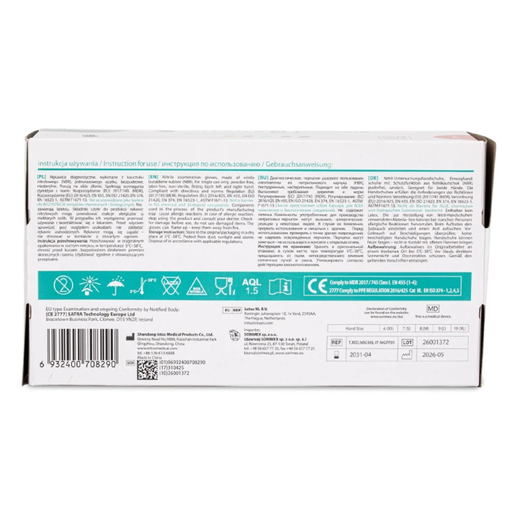 Rękawiczki nitrylowe bezpudrowe Master Glove PF Standard Rozmiar L czarne 100 szt 5.jpg