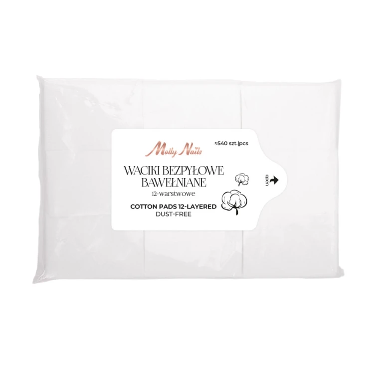 Waciki bezpyłowe bawełniane 12 warstwowe Molly Nails ok. 540 sztuk 6a.jpg