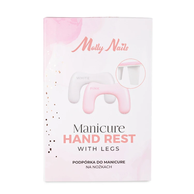 Podpórka do manicure na nóżkach Molly Nails biała 8a.jpg