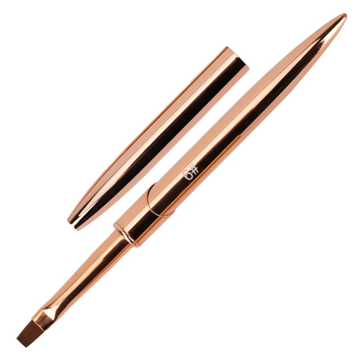 Pędzelek do żelu kwadratowy rose gold Nr 6 (1).jpg