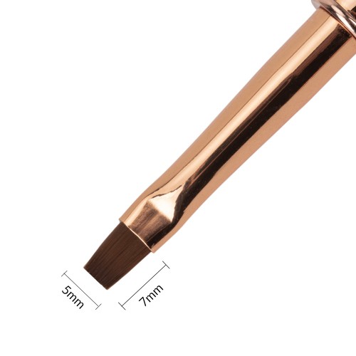 Pędzelek do żelu kwadratowy rose gold Nr 6 (2).jpg