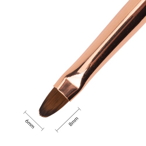 Pędzelek do żelu owalny rose gold  Nr 6 (2).jpg