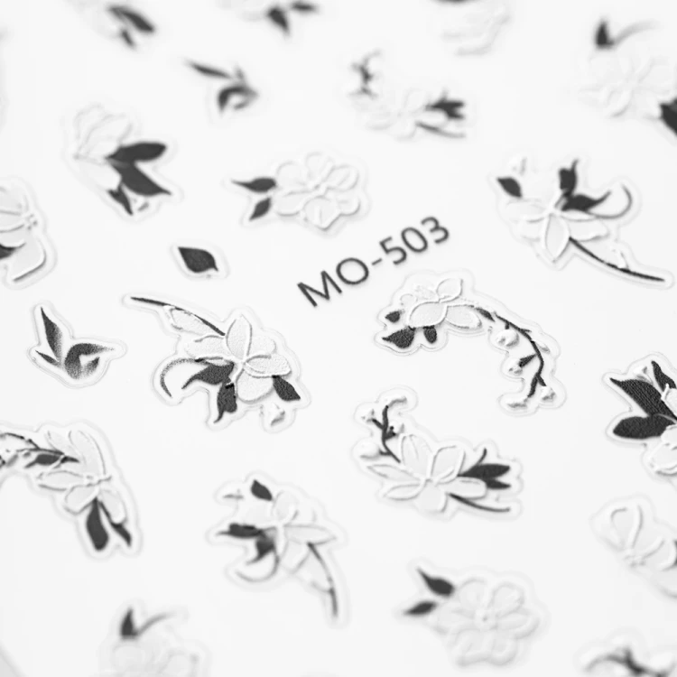 Naklejki do paznokci 5D samoprzylepne kwiaty MO-503 MollyNails 2.jpg