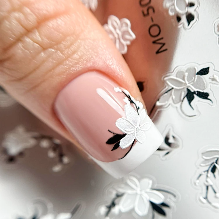 Naklejki do paznokci 5D samoprzylepne kwiaty MO-503 MollyNails 4.jpg