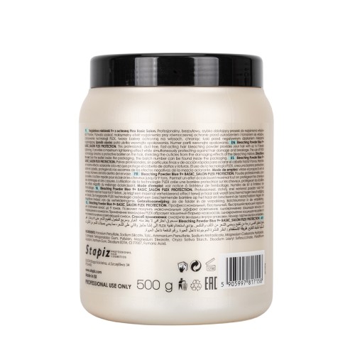 Rozjaśniacz do włosów w proszku Stapiz Bleaching Powder Silver 9+ 500 g 2.jpg