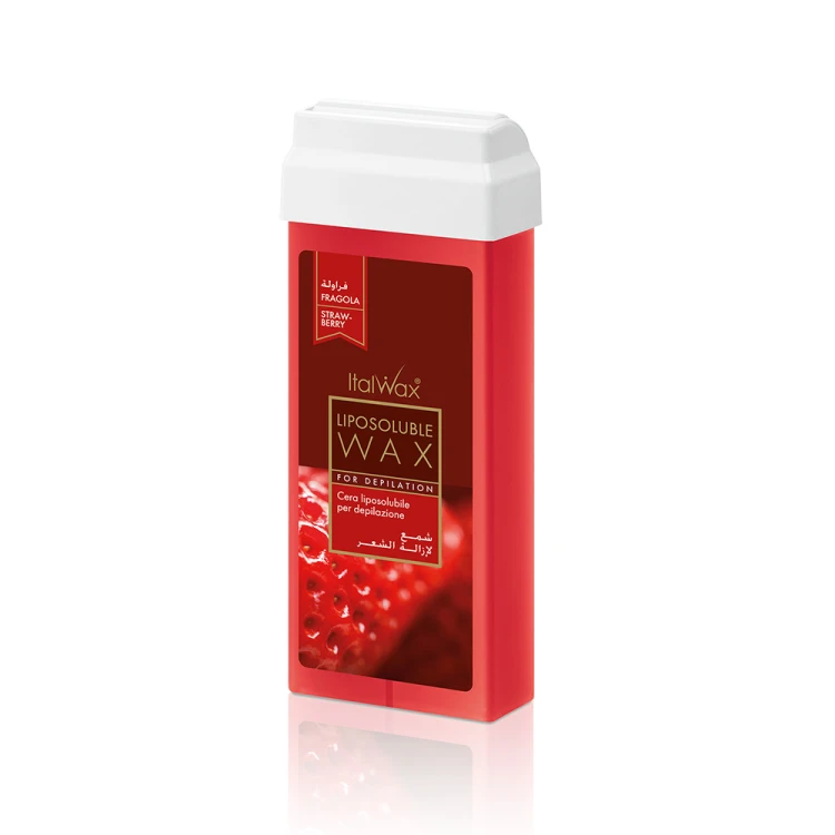 Wosk do depilacji w rolce Italwax truskawka 100 ml.jpg
