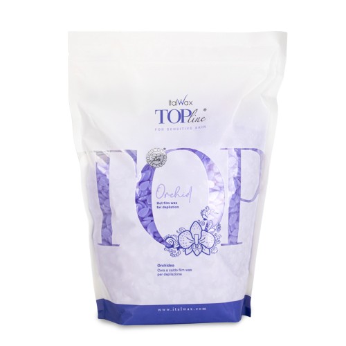 Wosk twardy w dropsach do depilacji bezpaskowej ItalWax Top Line Orchid 750g.jpg