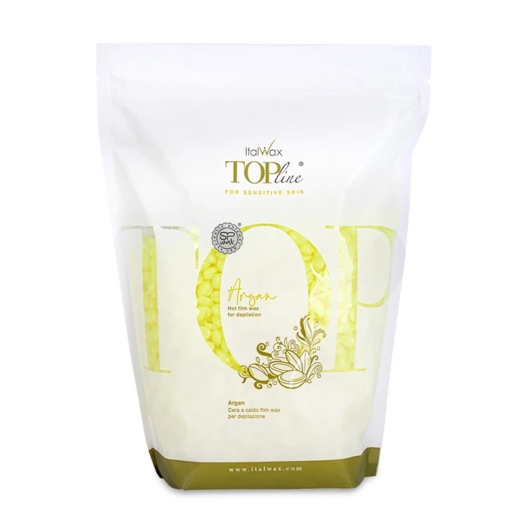 Wosk twardy w dropsach do depilacji bezpaskowej ItalWax Top Line Argan 750g.jpg