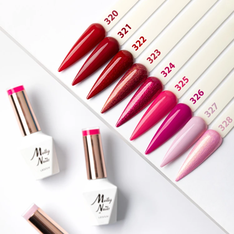 LAKIER HYBRYDOWY MOLLYNAILS 320-328 LA VIE EN ROUGE 1.jpg