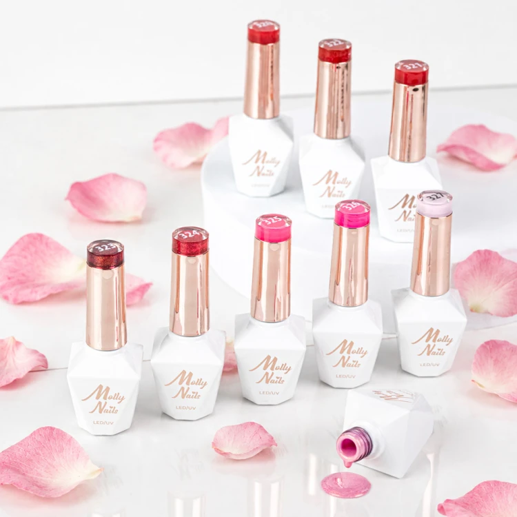 LAKIER HYBRYDOWY MOLLYNAILS 320-328 LA VIE EN ROUGE 2.jpg