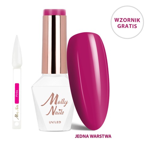 LAKIER HYBRYDOWY MOLLYNAILS NR 326 FLIRTY PINK 1a.jpg