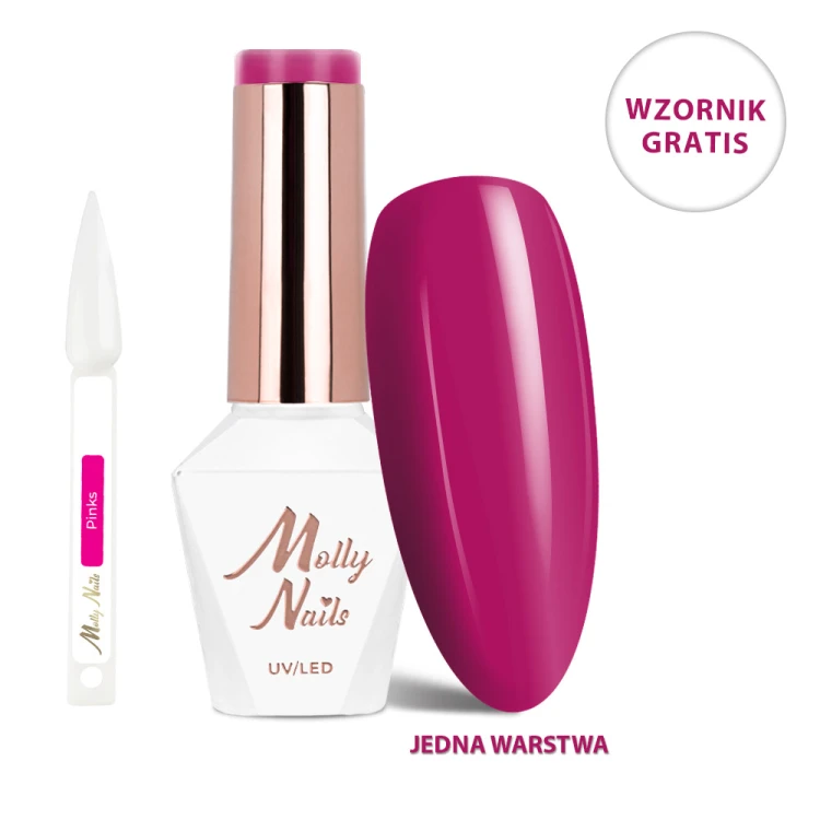 LAKIER HYBRYDOWY MOLLYNAILS NR 326 FLIRTY PINK 1a.jpg