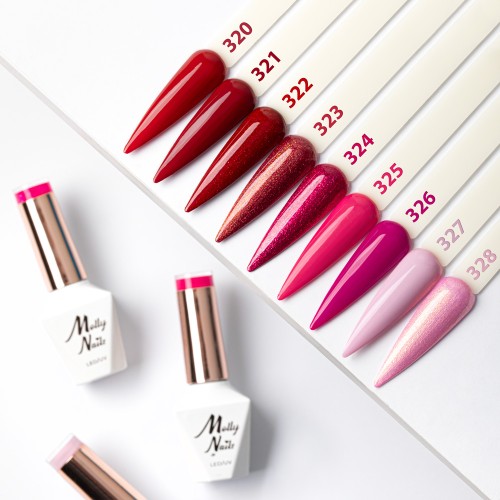 LAKIER HYBRYDOWY MOLLYNAILS 320-328 LA VIE EN ROUGE 1.jpg