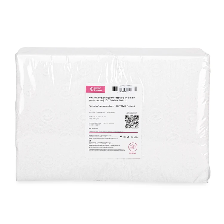 RĘCZNIK FRYZJERSKI JEDNORAZOWY Z WŁÓKNINY PERFOROWANEJ SOFT 70X50 100SZT 4.jpg
