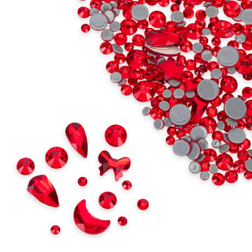 OZDOBY DO PAZNOKCI MOLLY NAILS CYRKONIE RED 150SZT 1.jpg