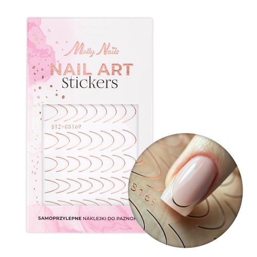 Naklejki samoprzylepne na paznokcie French 48szt rose golden STZ-CS169 1.jpg