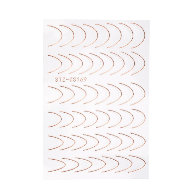 Naklejki samoprzylepne na paznokcie French 48szt rose golden STZ-CS169 3.jpg