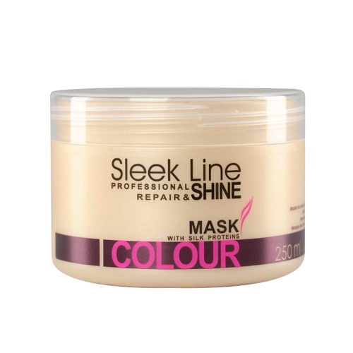 Maska do włosów z jedwabiem Stapiz Sleek Line Colour 250 ml.jpg